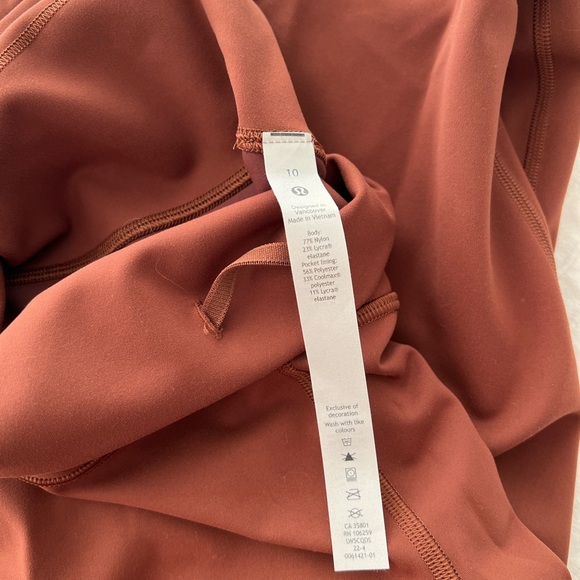 Lululemon Wunder Train HR Tight 25” Size 10 - Picture 2 of 2